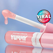 COVERGIRL Clean Fresh Yummy Lip Gloss, Sunset Skies, Hydrating, Non-Sticky, Hyaluronic Acid, Glassy Shine, 0.33oz - Produc...