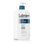Lubriderm Daily Moisture Body Lotion for Sensitive, Dry Skin, Enriched with Vitamin B5, Dye and Lanolin Free, Unscented an...