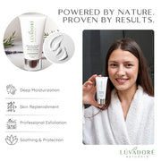 Microdermabrasion Facial Scrub – Skin Polishing Exfoliating Face Scrub – Gentle Face Exfoliator with Shea Butter, Vitamin ...