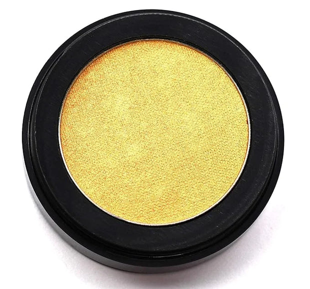 Shiny Gold Champagne Golden Glow Shimmering Shimmer Pressed Powder Single Vegan Eyeshadow; Talc, Paraben & Cruelty Free - ...
