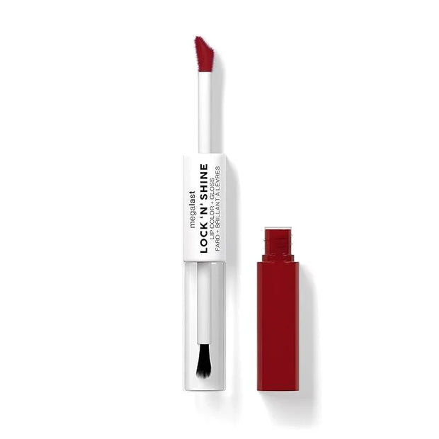 wet n wild Megalast Lock 'N' Shine Lip Color + Gloss Lipstick Big Pout Energy (Pack of 2) - Product Image