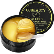 CCbeauty 24K Gold Under Eye Patches for Puffy Eyes, Dark Circles and Puffiness, Collagen Hydrating Mask Skincare, Gel Pads...