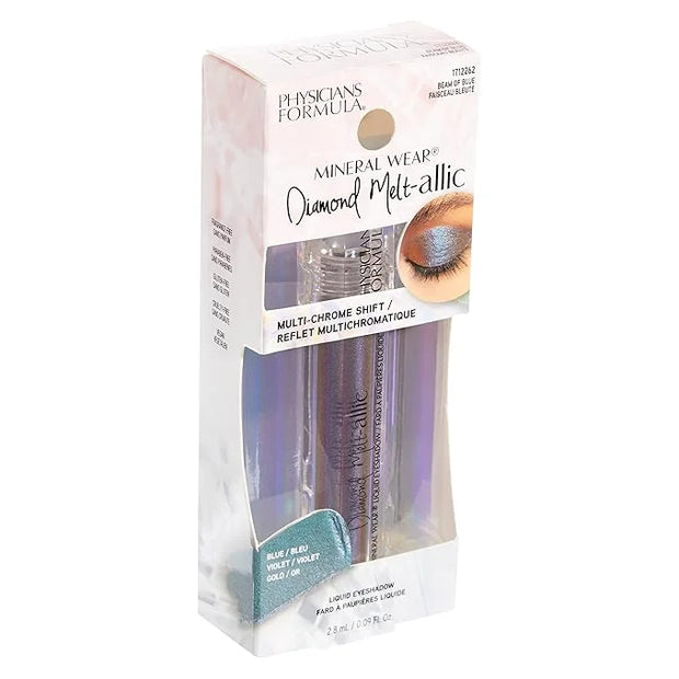 Cream Eyeshadow By Physicians Formula Mineral Wear Diamond Metallic Liquid Eyeshadow Beam of Blue - Product Image