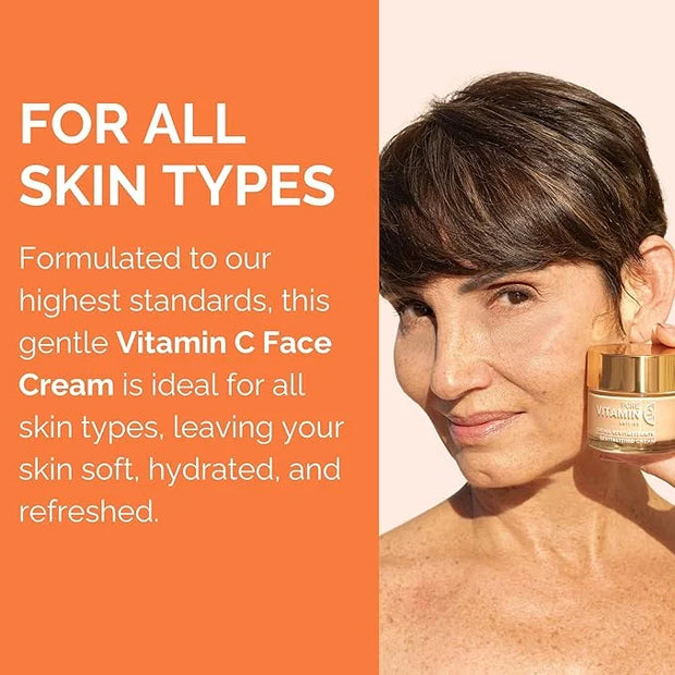 Noche Y Dia Vitamin C Face Cream - Hydrating, Lightweight, Non-Greasy Moisturizer for All Skin Types - Anti-Aging Formula ...