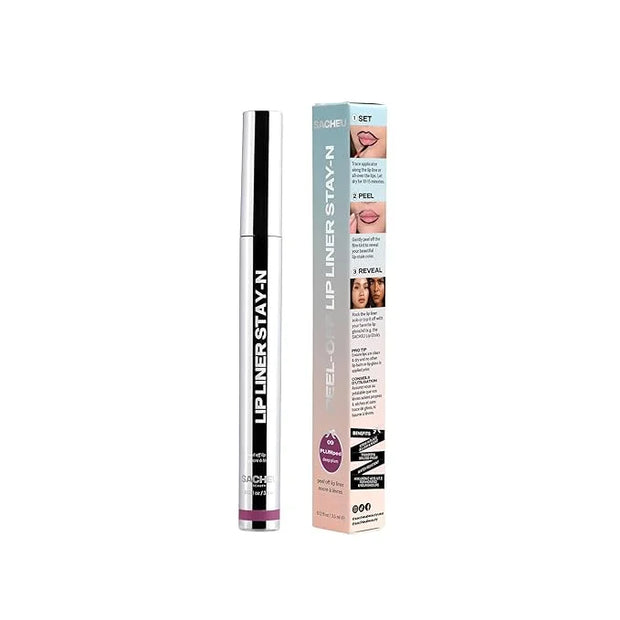 Sacheu Lip Liner Stay-N Peel Off Lip Stain — Long Lasting Matte Lip Tattoo Transfer Proof Lipstain Infused with Hyaluronic...