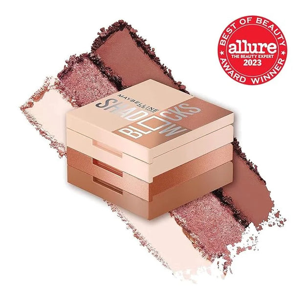 Maybelline New York Shadow Blocks Shadow Blocks Eyeshadow Palette, Stacked Eye Shadow Trio, 82nd & Park Ave, 0.08 oz - Pro...