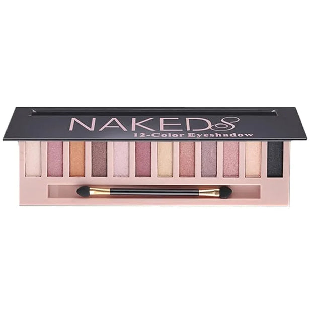 BestLand 12-Color Nude Eyeshadow Palette - Natural Nude Matte & Shimmer Glitter Pigment Eye Shadow Palette Set - Waterproo...