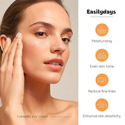 Turmeric Under Eye Cream, For Dull Eye Skin, Fine Lines, Eye Bags, Dark Circles, Eye Firming, Even Skin Tone, Hydrating, M...
