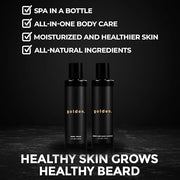 Golden Grooming Co. 3-in-1 Men's Body Wash - Hair & Beard Shampoo - Cleanses, Hydrates, Softens - Body Wash for All Skin T...