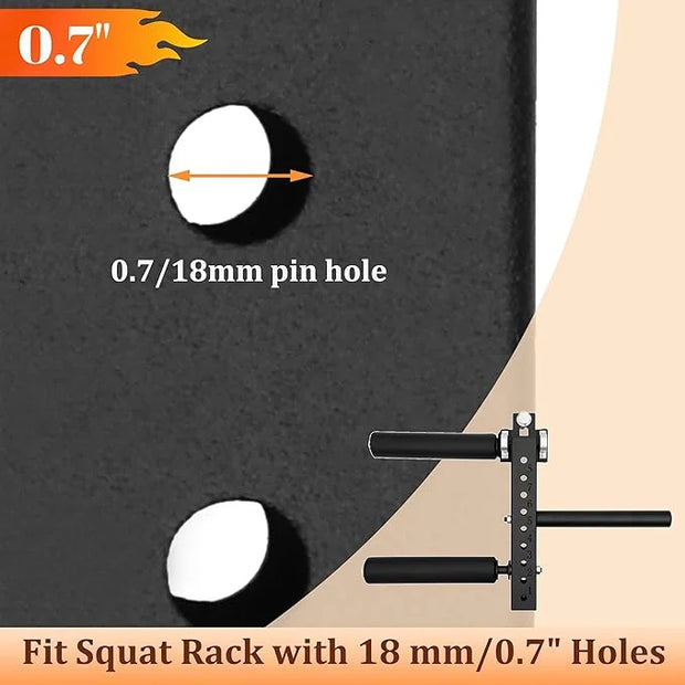 18mm Power Rack Mounted Leg Extension and Curl - Product Image