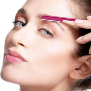 10 Pieces Women's Facial Razor Eyebrow Shaver Razor Brow Shaper Eyebrow Trimmer Dermaplaner Shaping Tool with Cover (Rose ...