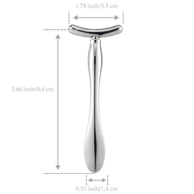 LISAPACK 2PCS Metal Eye Cream Applicator Wand Stick, Massager Tool for Facial Massage, Reduce Puffiness (Silver) - Product...