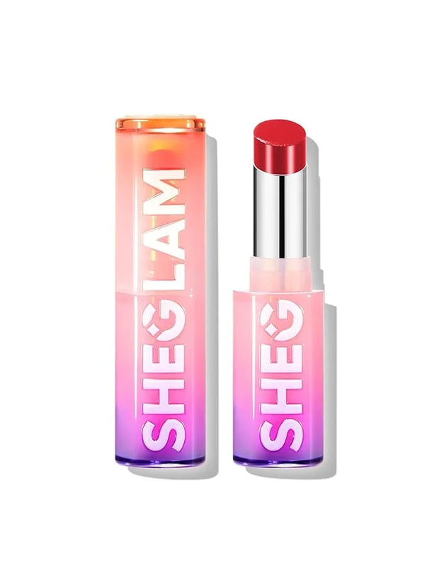 SHEGLAM Mirror Kiss High-Shine Lipstick Silky Jelly Texture Hydrated&Smooth Lip Gloss-Main Character - Product Image