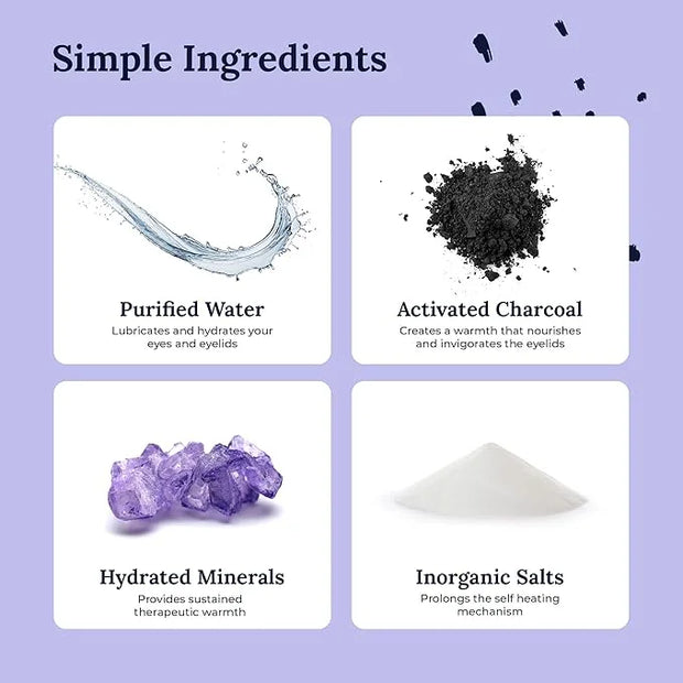 The Eyelid Hygiene Foundation | Self Heating Warm Compress for Eyes | Eye Wipes for Dry Eyes | Eye Compress for Puffy Eyes...