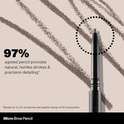 Morphe Micro Dual Eyebrow Pencil - Dual-Ended Brow Pencil Featuring a Retractable, Ultra-Precise, Pointed Tip - Richly Pig...