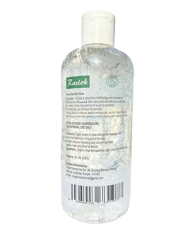 100% Pure Natural Aloe Gel | For Moisturizing Face Skin & Hair Care,Durable Moisturizing Hydrating Soothing | Non-Sticky (...