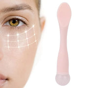 Eye Cream Spatula, Cosmetic Spoon Mini Makeup Spatula Spoon Beauty Scoop Eye Massage Wand Stick Professional Silicone Face...