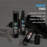 Challenger Men's Primo Anti-Aging Trio - Face Serum, Moisturizer, & Eye Cream - Plant Stem Cells, Matrixyl 300, Vitamin C,...