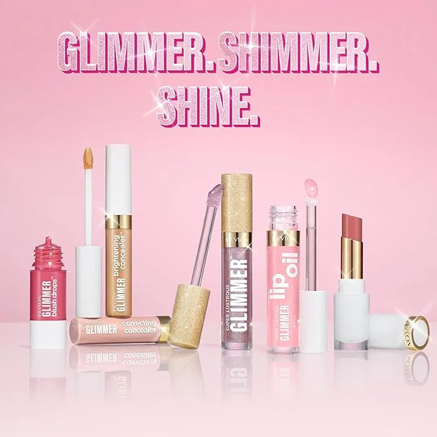 REVLON Super Lustrous Glimmer Lip Oil, Moisturizing & Tinted, Shiny Finish, Made with Plant-Based Squalane, 002 Miss Coral...