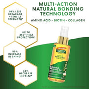 Palmer's Amino Bonding Complex Hair Oil, Healing Treatment with Coconut Oil & Vitamin E, Heat Protectant, Anti Frizz, Adds...