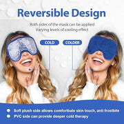 NEWGO Bundle of Cooling Eye Mask and Ankle Ice Wrap Blue - Product Image