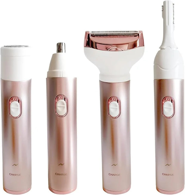 Electric Razor for Women, Hair Trimmer for Bikini Legs Womens Shaving Eyebrow Lips Body Face Beard Mustache Nose Arm Armpi...