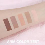 5 Colors Matte Eyeshadow Makeup Palette,Nude Pink Light Dark Brown Taupe Highly Pigmented Natural Neutral Eye Shadow Palet...