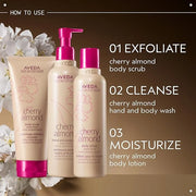 Aveda Cherry Almond Body Lotion | with Sweet Almond Oil, Cherry Blossom Extract | Sweet Floral Aroma of Tonka Bean, Certif...