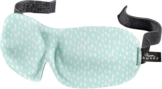 Bucky 40 Blinks No Pressure Printed Eye Mask for Travel & Sleep, Teal Dots, One Size - Product Image