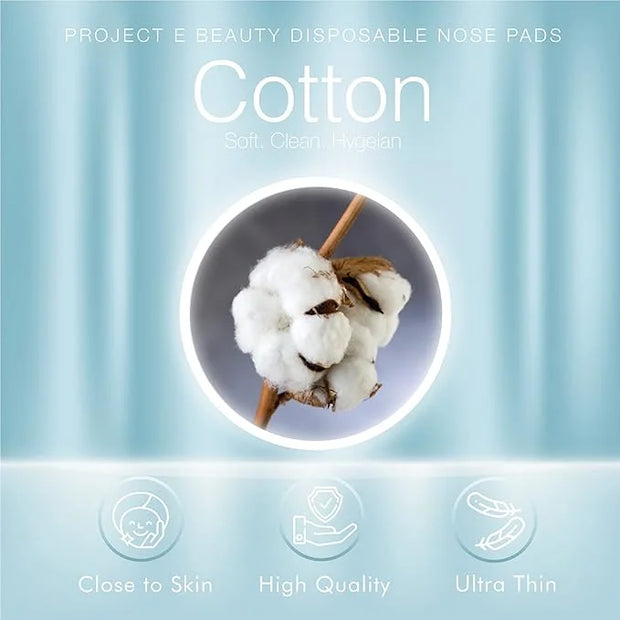 100pcs Disposable DIY Non-Woven Nose Mask Paper by Project E Beauty | Cotton Nose Care Mask | For Skincare & Spa Salon Use...