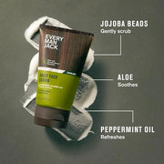 Every Man Jack Gentle Exfoliating Face Scrub For Men- Exfoliate Away Dead Skin, Moisturize, and Revive Tired Skin with Joj...