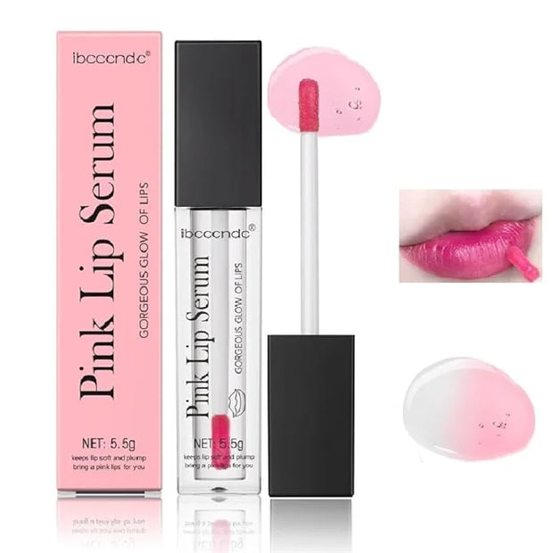Color Changing Lip Gloss, Pink Magic Mood Lipstick Hydrating Lip Glow Oil Lip Tint Lip Inks Stain Lip Balm Not Greasy Tran...