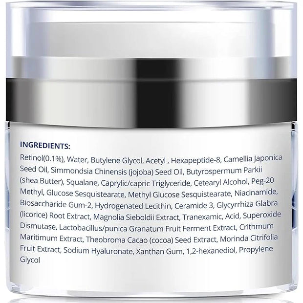 HSBCC Neck Cream for Tightening and Firming: Acetyl Hexapeptide-8 Retinol Shea Butter Niacinamide - Smoothes Wrinkles Skin...
