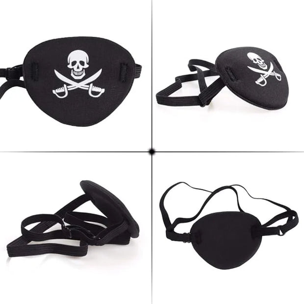 2pcs Pirate Eye Patch Pirate Patch Pirate Eye Patches Eye Patch Pirate Adult Eye Patch Pirate Kids Mens Pirate Eye Patch H...