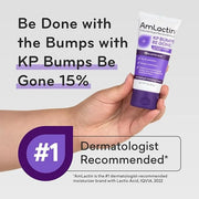 AmLactin KP Bumps Be Gone - 3 oz Keratosis Pilaris Moisturizing Cream with 15% Lactic Acid - Exfoliator and Moisturizer fo...