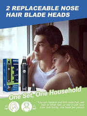 LED Display Ear and Nose Hair Trimmer Clipper for Men Women,2025 Rechargeable 2 in 1 Professional Painless Eyebrow & Facia...