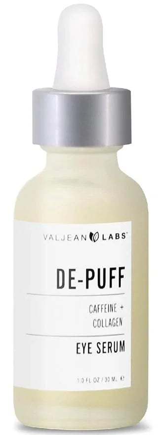 Valjean Labs DePuff Eye Serum | Caffeine + Collagen | Helps to Reduce Under Eye Puffiness and Combat Signs of Aging | Para...