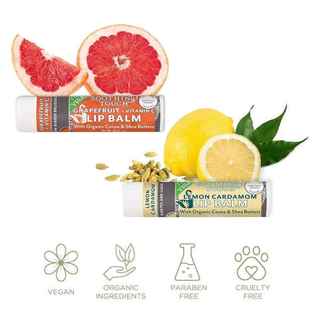 Vegan Lip Balm Set - Pack Lavender