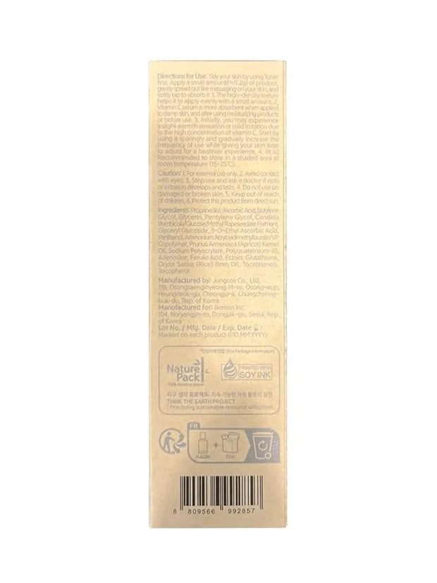 BENTON Vitamin C Serum - Easter Basket Essentials, Korean Skin Care, White Serum for Face with 20% Pure Vitamin C, Skin Te...