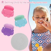 3 Pack Kids Sunscreen Applicator,Sunblock Buddy Brush with Protective Case,Sun Lotion Applicator Sun Cream Brush Set with ...