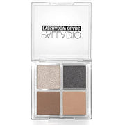 Palladio Eyeshadow Quads, Velvety Pigmented Blendable Matte, Metallic & Shimmer Finishes, Creamy Formula, Four Way Quad Ey...