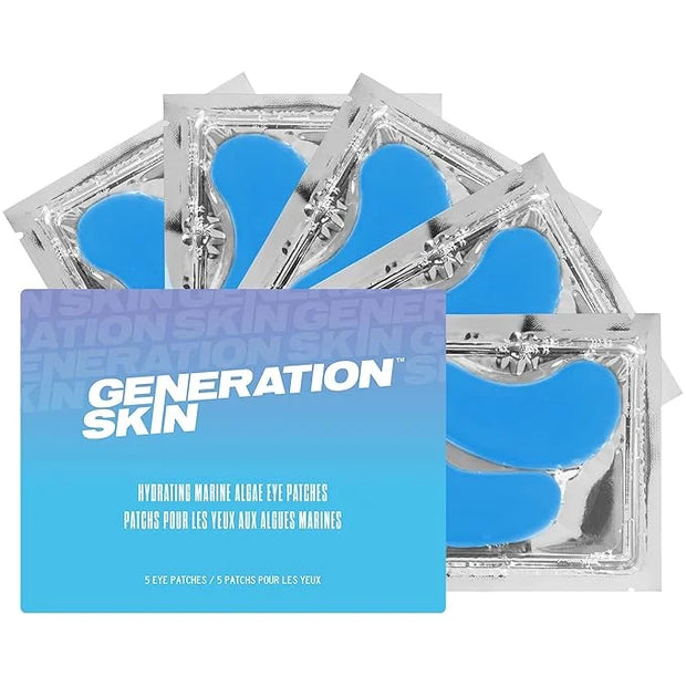 Eye Patches for Dark Circles and Puffiness, Under Eye Mask with Hyaluronic Acid and Marine Algae, Vegan and Cruelty-Free U...