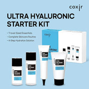 coxir Ultra HYALURONIC Starter KIT/Cleansing Oil+Toner+ampoule+Cream tralvel kit/[2.68 fl.oz (Pack of 1)] / Korean Skin Ca...