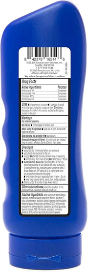 Amazon Brand - Solimo Sport Sunscreen Lotion, SPF 50, Formulated without Octinoxate & Oxybenzone, Broad Spectrum UVA/UVB P...