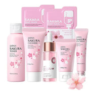 Sakura Skincare Set, Skin Care Routine Kit For Women, 7-In-1 Travel Size Toiletries Facial Kit, Deep Cleaning Skincare Kit...