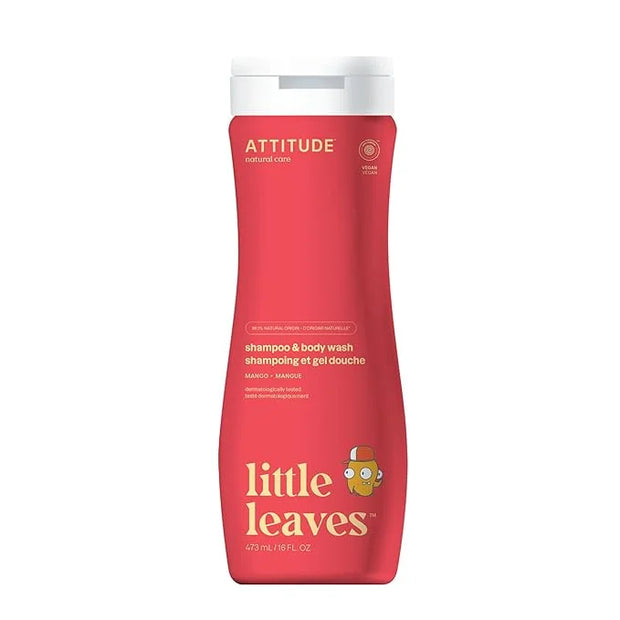 ATTITUDE Shampoo and Body Wash for Kids, EWG Verified Hair and Body Cleanser, Dermatologically Tested Soap, Plant and Mine...