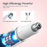 Nose Hair Trimmer for Women - 2 in 1 Professional Painless Eyebrow and Facial Hair Trimmer for Men and Women, USB Recharge...