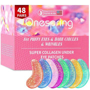 Eye Masks (48 Pairs) - Face Masks Skincare, Undereye Patches for Puffy Eyes, Dark Circles, Wrinkles, Collagen Eye Gels for...