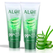 200x2 ML Aloe Vera Gel – 99% Organic Pure Aloe Vera Hydrating Face & Body Moisturizer, Natural Aloe Cream for Dry Skin, Su...