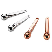 Lisapack 4 Pack Metal Eye Cream Applicator, Eye Serum Roller Ball Massager Stick for Reduce Depuffer, Massage (Silver&Rose...